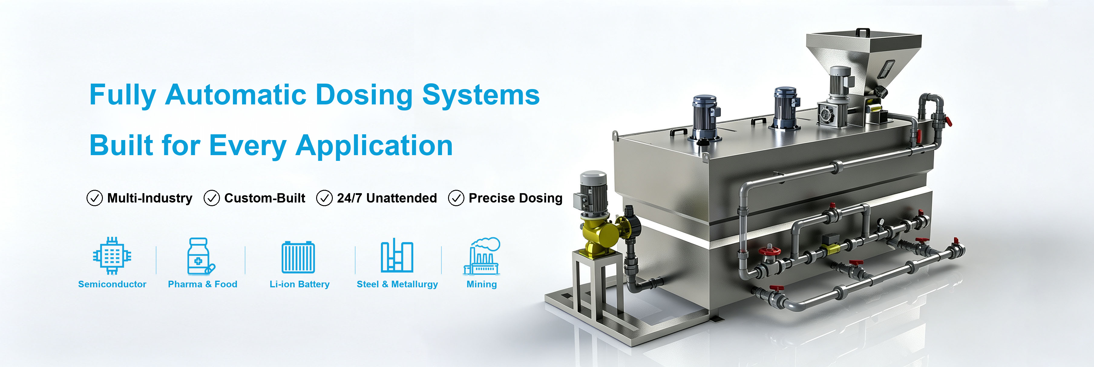 Explosion-proof dosing package for mine water treatment